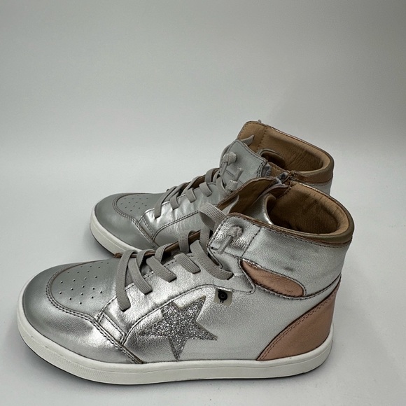Old Soles Kids Silver High-Top Sneakers - Picture 4 of 5